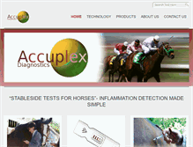 Tablet Screenshot of accuplexdiagnostics.com